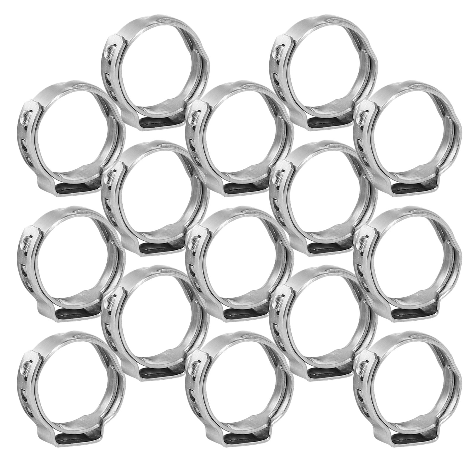 Hose Clamp Assorted - 50 Stuks Rvs Enkele Oorklem Assortiment