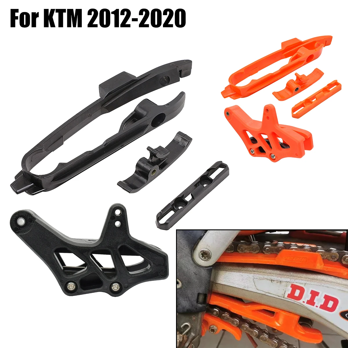 Hose Clamp Assorted - Swingarm kettingschuifset kettingbeschermer geleider remleidingklem voor