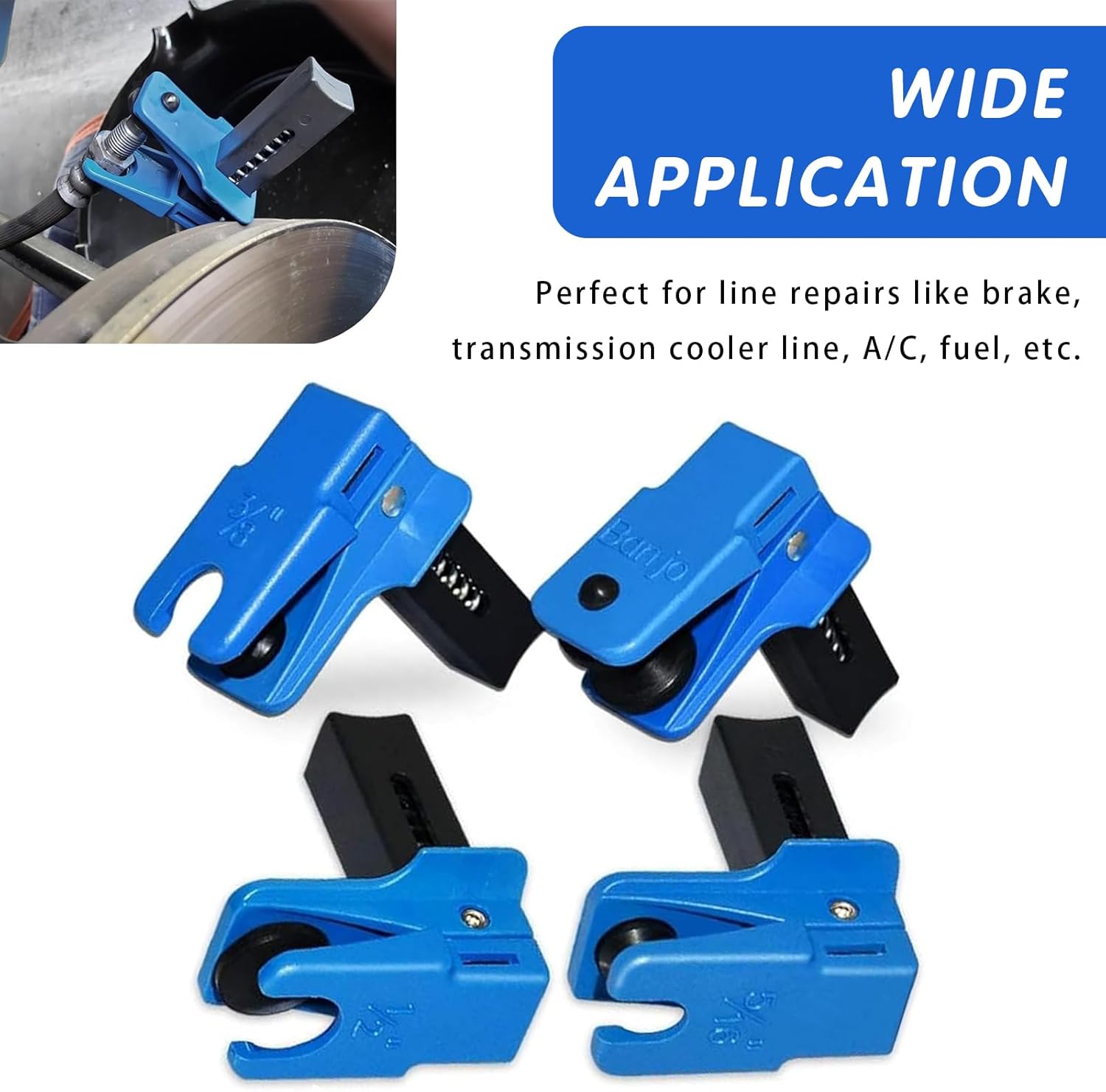 Hose Clamp Assorted - 4 Stuks Auto Vloeistof Lijn Stoppers
