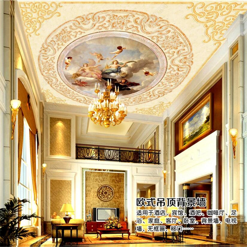 Home Improvement Angela - Custom Europese Angels Plafond Muurschildering Behang