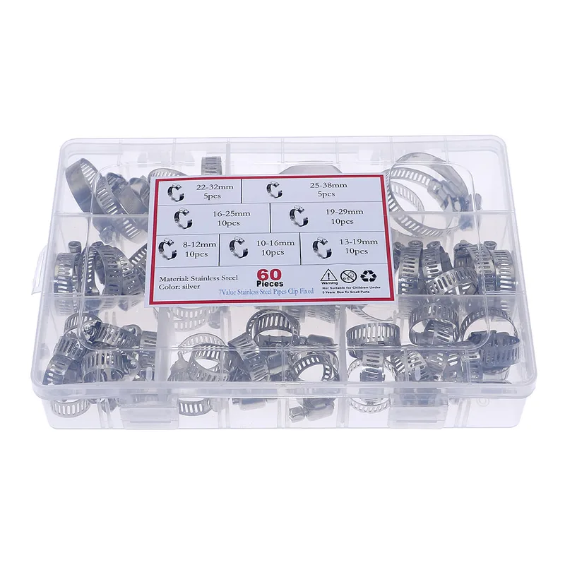 60 stuks brandstofinjectieslan - Hose Clamp Assorted recensie en prijs