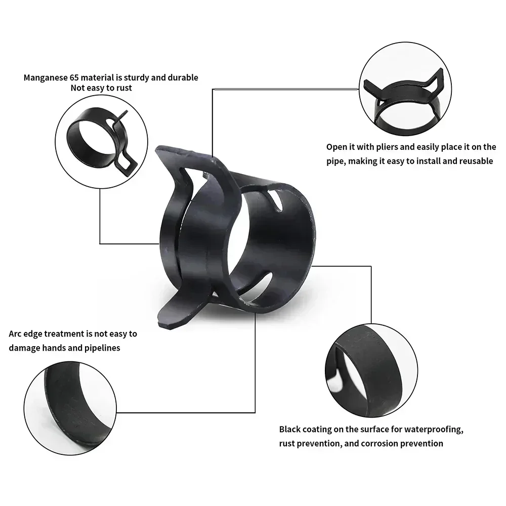 140 stks 6-22mm Zwart Q673B Va - Hose Clamp Assorted recensie en prijs